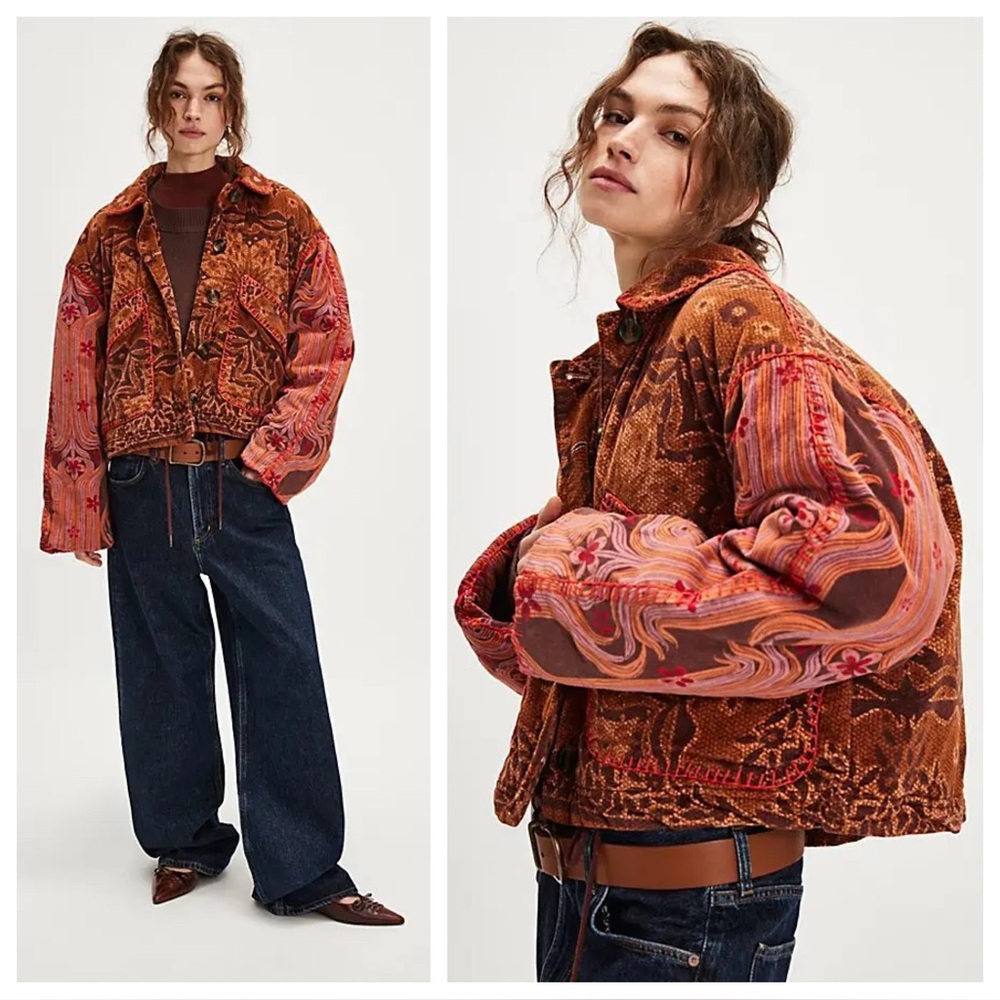 Free People Giving Joy Jacket Size